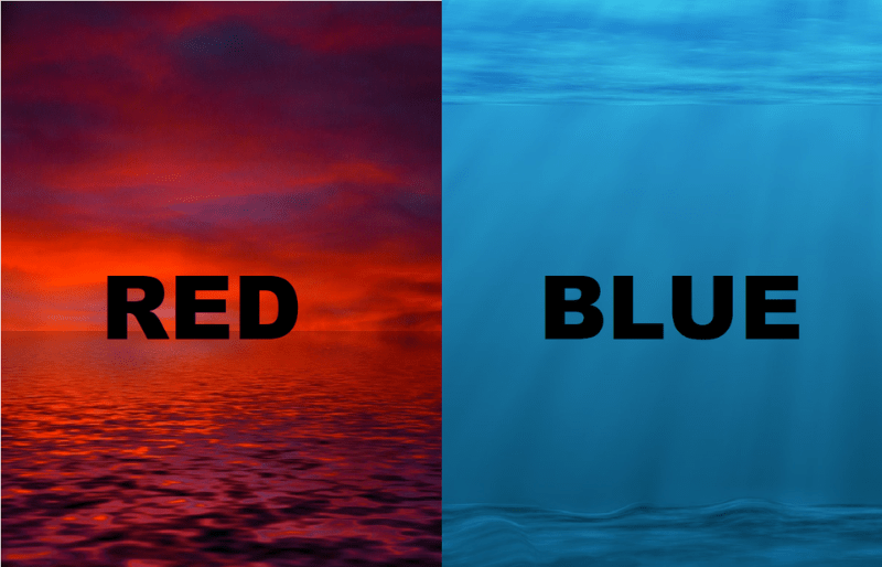 Ocean belu ocean rouge